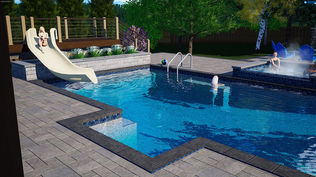 Upcoming Pool 3D Rendering
